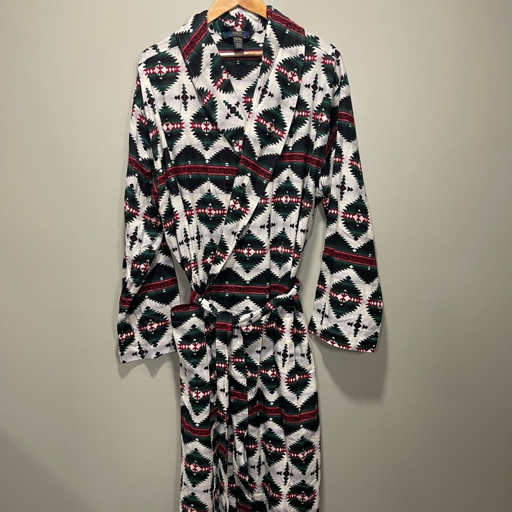 Polo Ralph Lauren Men’s Western Aztec Robe. - Picture 2 of 7